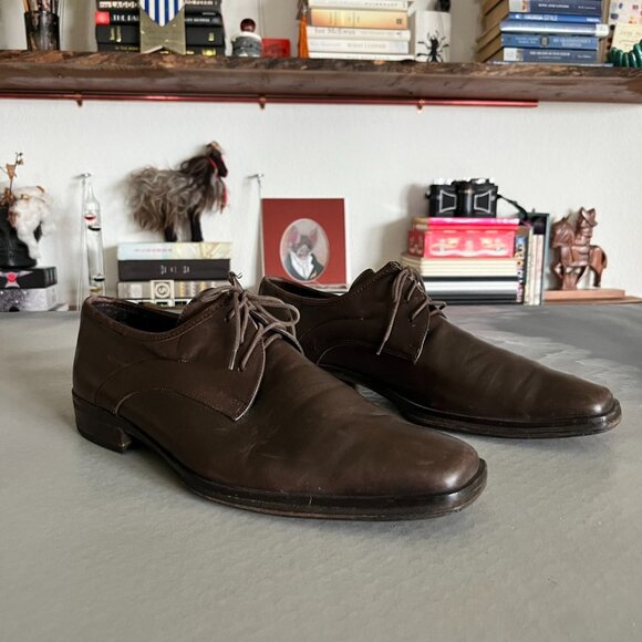 Coach Leather Derby Men's Leather Dress Show Lace Up - Picture 2 of 9